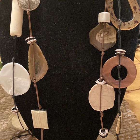 Bohemian Multi-Color Statement Necklace - Picture 3 of 5